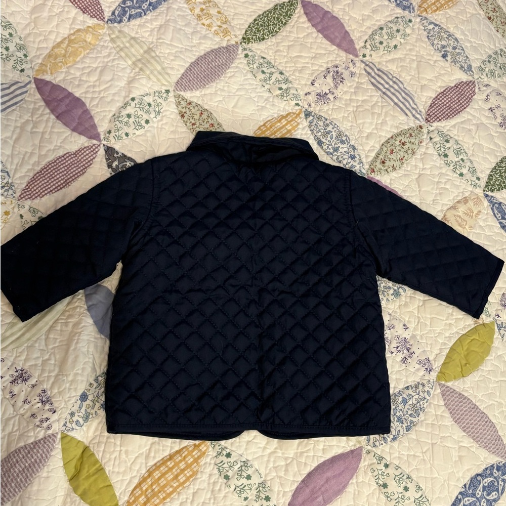 Gymboree quilted jacket, navy, great condition